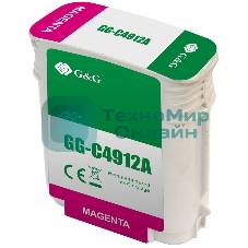 Картридж струйный G&G GG-C4912A пурпурный (72мл) для HP DJ 500/800C