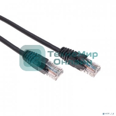 Патч-корд U/UTP Rexant cat.6, RJ45-RJ45, неэкранированный, 26AWG, LSZH, черный, 0.5 м