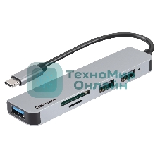 USB-концентратор GoPower GPH5-1 3USB/MicroSD/SD Type-C (m) USB3.0 (1/100)