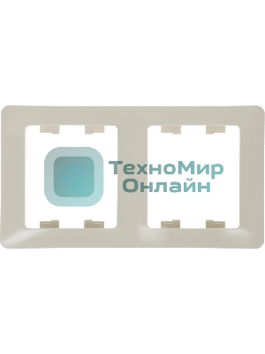 Рамка 2-м Glossa верт. беж. SchE GSL000206