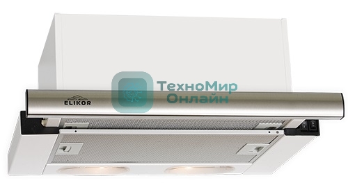 Вытяжка встраиваемая Elikor Интегра S2 60Н-700-В2Д серебристый, 60 см, 700 куб. м/ч, 52 дБ