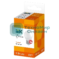Лампа cветодиодная IEK LLE-G45-9-230-30-E27 ECO G45 шар 9Вт 230В 3000К E27