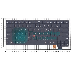 Клавиатура для ноутбука Lenovo Thinkpad T460S T470S черная с подсветкой