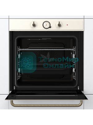Встраиваемая электрическая духовка GORENJE/раиваемая электрическая духовка,ширина 60 см,объем 77л,пиролитическая эмаль,слоновая кость