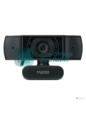 Веб-Камера Rapoo C200, USB 2.0, 1280x720/640x480, 2.0Mpx, Микрофон, Крепление: зажим, Черный