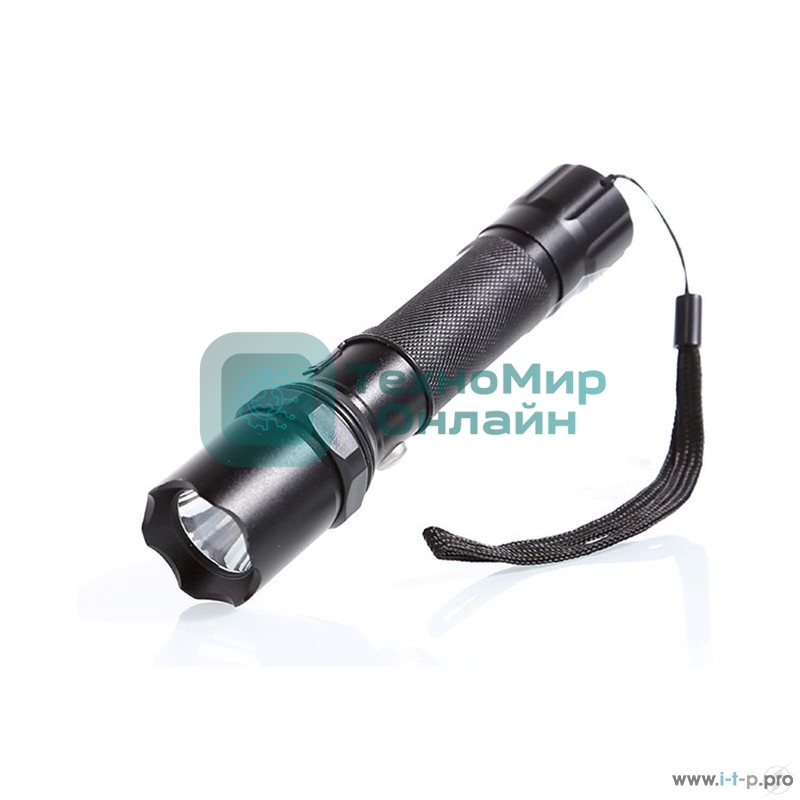 Фонарь ULTRAFLASH E145 аккум. 220в черн. cree 1 ватт 3 реж. 18650 пласт. бокс