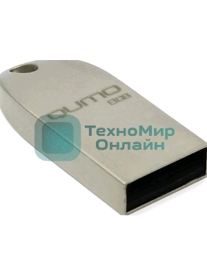Флешка USB 2.0 QUMO 8Gb, Cosmos QM8GUD-Cos серебристый