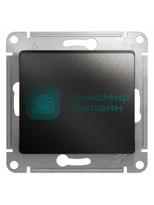 Механизм выключателя 1-кл. СП Glossa 10А IP20 10AX антрацит SchE GSL000711