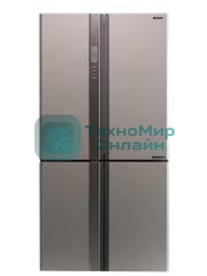 Холодильник Sharp SJ-EX98FBE бежевый трехкамерный 394/211 л морозилка снизу, No Frost, Side by Side