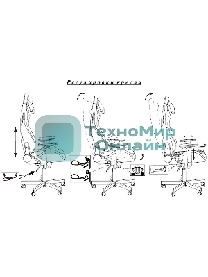 Кресло Knight Gladiator черный, экокожа, 120 кг, механизм качания