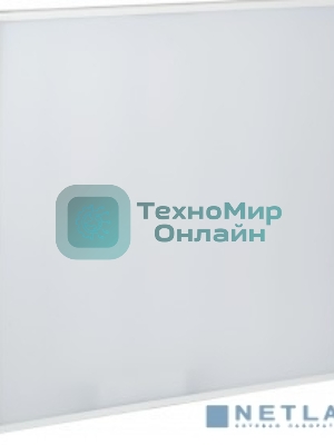 Светильник светодиодный IEK LDVO0-6576-50-4000-K01 ДВО 6576 595х595х25мм 50Вт 4000К опал аналог люм.свет. 4х18 накладных или в потолок Армстронг