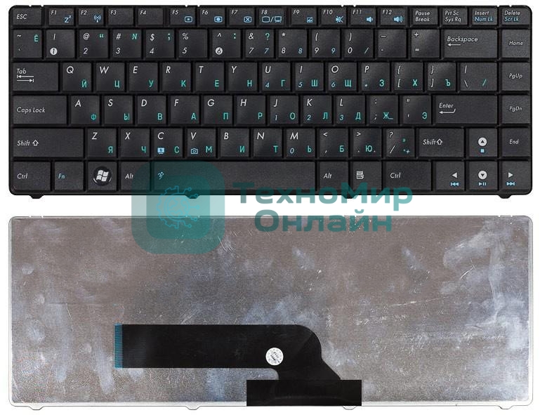 Клавиатура для ноутбука Asus K40 K40AB K40AC K40AD черная
