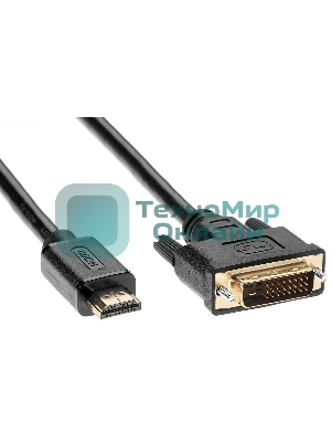 Кабель/Кабель HDMI to DVI-D (19M -25M) 5м, TV-COM