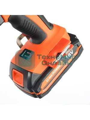 Дрель-шуруповерт Patriot BR 180Li, 18 В, 1,5 Ач, 40 Нм, щеточный