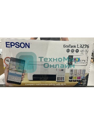 (Из ремонта, рабочий, гарантия 7 дней) МФУ струйное Epson EcoTank L3276 white, (C11CJ67436), A4, принтер/сканер/копир, 5760x1440dpi, до 33чб/15цв. ppm, СНПЧ, WiFi, USB