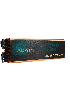 Накопитель SSD ADATA LEGEND 960 MAX, 1Tb, PCIe 4.0 x4, M.2 2280, NVMe, R/W 7400/6000, с радиатором