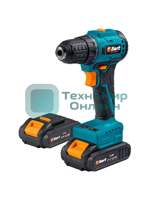 Дрель-шуруповерт Bort BAB-21-BLK, 18 В, 1,5 Ач, 50 Нм, бесщеточный