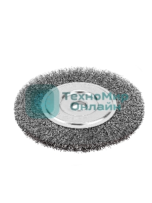 Щетка для УШМ Сибртех, 200 мм, посадка 22,2 мм, плоская, витая проволока