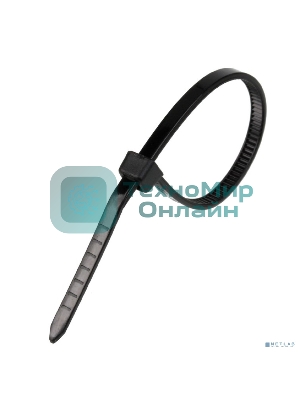 Стяжка нейлоновая Exegate EX253849RUS неоткрывающаяся CV-150B, 150мм, упак. 100шт черная