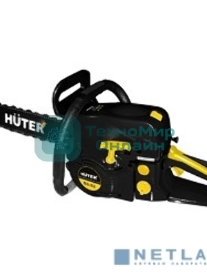 Бензопила Huter BS-62 70/6/6 2,2 кВт, 62 см3, бак 0,55 л, антивиб. система, шина 50см/20