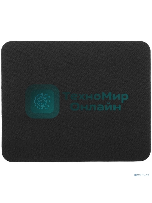 Коврик для мыши Gembird MP-BLACK-S, черный, 220х180х2мм, ткань/резина, пакет