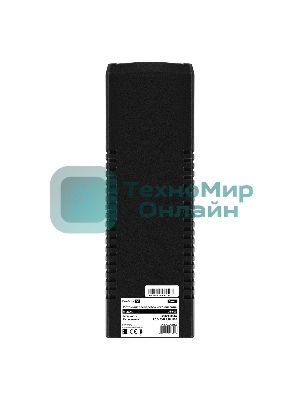 Источник бесперебойного питания ExeGate Smart LB-500.LCD.AVR.2SH.USB (500VA/300W, LCD, AVR, 2*Schuko, USB, батарея 12V 4.5Ah, Black)