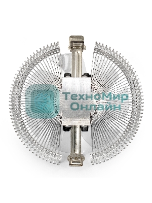 Кулер для процессора ExeGate Wizard EE91-PWM.BLUE серебристый, 90 мм, алюминий, 2400 об/мин, 24 дБ, 4 pin, 75 Вт, 50 мм