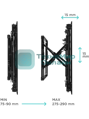 Настенное крепление ONKRON PRO7G для видеостен 50”-70