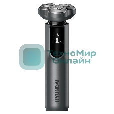 Электробритва роторная Hyundai H-SH8080 реж.эл.:3 питан.:аккум. серебристый