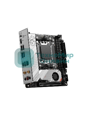 Материнская плата MSI MPG B650I EDGE WIFI, AM5, AMD B650, 2xDDR5, 4xSATA, 2xM.2, 1xPCI-E 4.0 x16, 1xHDMI, 1x 2.5Gb LAN, 3xUSB-A 3.2 Gen 2, 2xUSB-A 3.2 Gen 1, 1xUSB-C 3.2 Gen 2x2, 3x3.5 мм, 7.1, Mini-ITX