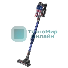 Пылесос вертикальный Zelmer STICK ZSVC925F Karol синий/серый, питание от аккумулятора, 380 Вт, уборка сухая, пылесборник 0.8 л, работа от АКБ max 35 мин.