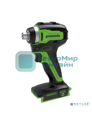 Гайковерт ударный аккумуляторный GreenWorks GD24IW200, 24v, 200 Нм, без АКБ и ЗУ (3803607)