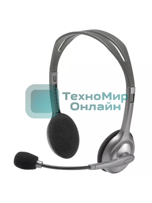 Гарнитура проводная Logitech Headset H110 grey (981-000472/981-000271)