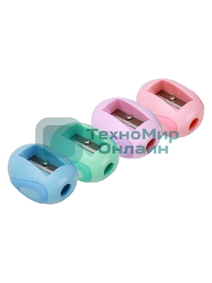 Точилка для карандашей ручная Deli MiYou EH550, 1 отверстие, пластик, ассорти, туба