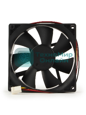 Вентилятор для корпуса Gembird черный, 90 мм, 2500 об/мин, 26 дБ, 3 pin