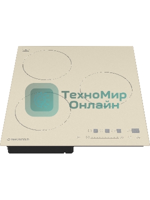 Индукционная варочная панель Maunfeld EVI.453-BG, конфорок: 3 шт., стеклокерамика, независимая, бежевый