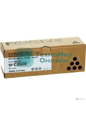 Картридж лазерный тип SP C360E черный для Ricoh SP C360DNw/SP C360SNw/SP C360SFNw/SP C361SFNw (2,5K)