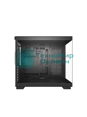Компьютерный корпус без блока питания PCCOOLER C3 T500 BK, Panoramic Mid Tower, Black, TG, 0.7 SPCC, no fans ATX, mATX, mITX 175/400/200мм 1x2.5