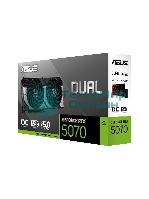 Видеокарта Asus DUAL-RTX 5070-O12G RTX 5070 12Gb 192bit GDDR7 2542/28000 HDMIx1 DPx3 HDCP Ret