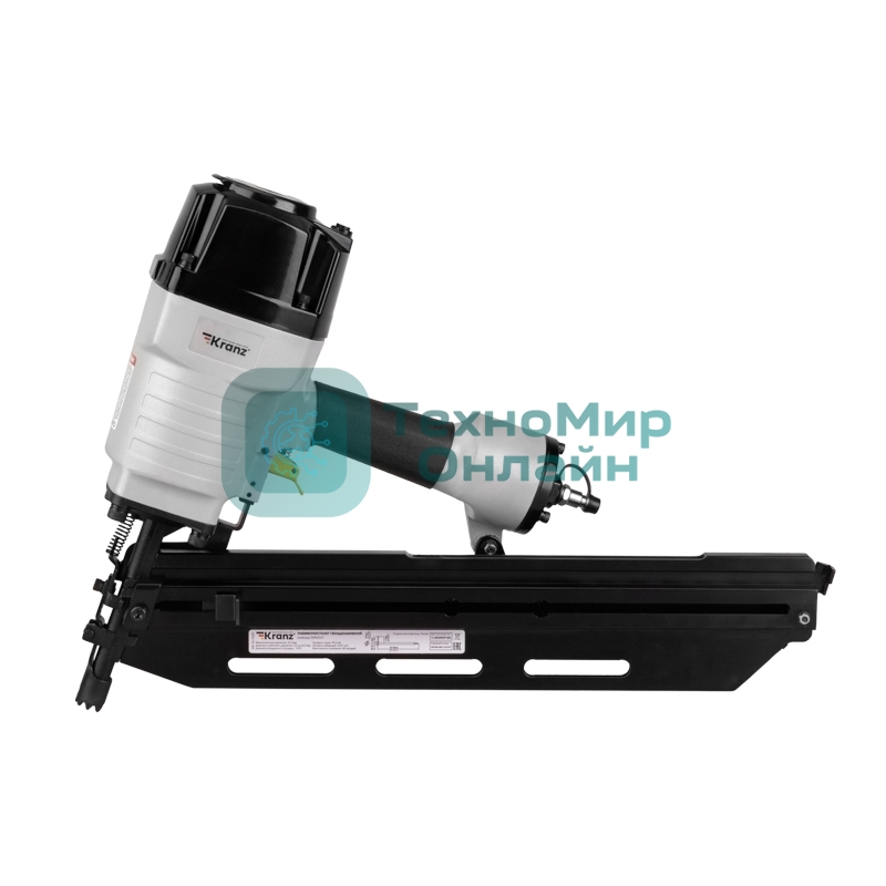 Пневмопистолет гвоздезабивной (нейлер) Kranz N90/D21, наклон 21 градус