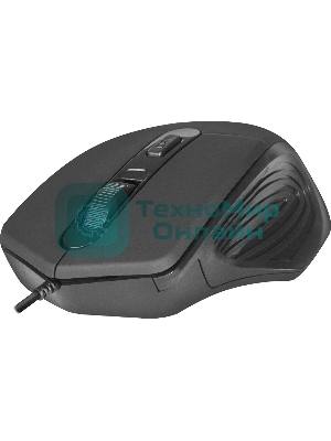Мышь проводная Defender Datum MB-347 черный, 1600 dpi, USB, кнопки - 4