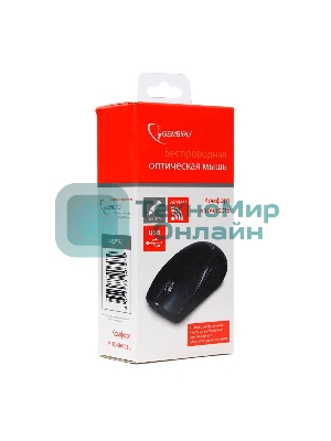 Мышь беспроводная Gembird MUSW-320 черный, 1000 dpi, радиоканал, USB, кнопки - 3