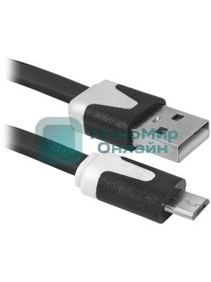 Кабель Defender USB08-03P USB2.0 AM-MicroBM, 1.0м