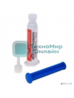 Флюс-гель для пайки Rexant, канифоль-гель актив, 12 мл, техно-шприц, блистер
