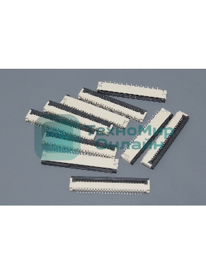 Разъем FPC Flip-Lock 1010-24RLGF 24 pin высота 1мм шаг 1мм 10 шт