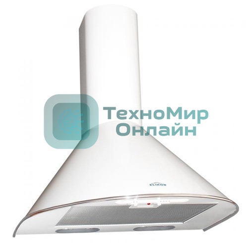 Вытяжка каминная Elikor Эпсилон 60П-430-П3Л белый/серебристый, 60 см, 430 куб. м/ч, 54 дБ