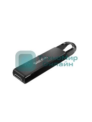 Флешка USB Sandisk CZ460 Ultra (SDCZ460-128G-G46), 128Gb, USB Type-C, R/W 150/30, черный