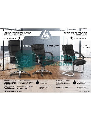 Кресло Бюрократ T-9927SL черный, кожа