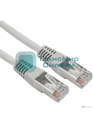 Пaтч-корд Rexant  F/UTP, cat. 5e, RJ45-RJ45, экранированный, 24AWG, LSZH, серый, 1м