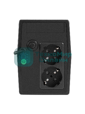 Источник бесперебойного питания ExeGate Smart LB-1000.LCD.AVR.2SH (1000VA/650W, LCD, AVR, 2*Schuko, батарея 12V 9Ah, черный)